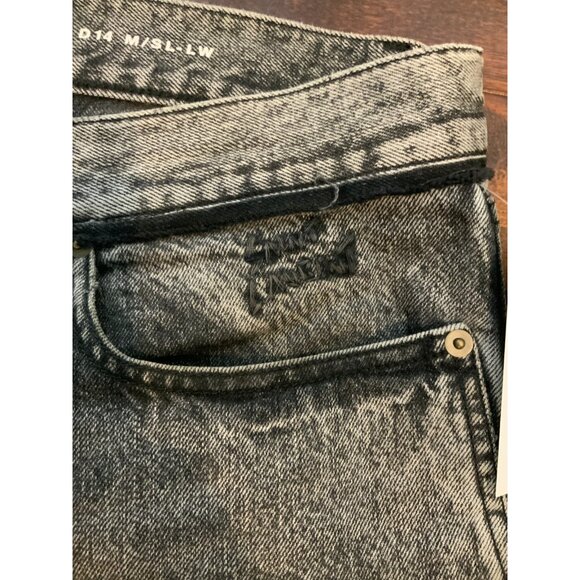 Saint Laurent Paris Black Acid Wash Denim D14 Straight Leg Jeans, Size 32 - Picture 3 of 8